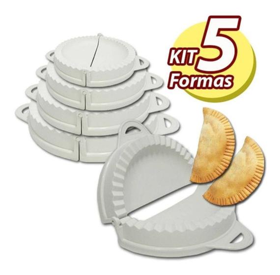 Imagem de Conjunto Kit 5 Tamanhos Forma Molde Pastel Salgados Risole KEITA