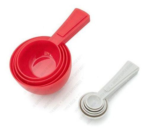 Imagem de Conjunto Kit Xícaras E Colheres Medidoras Medida 9 Peças