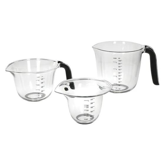 Imagem de Conjunto kitchenaid 3 jarras medidas com alça kqg298osobe