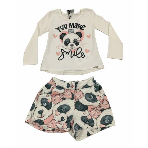 Imagem de Conjunto Kukiê Panda Com Presilhas Coleção Inverno