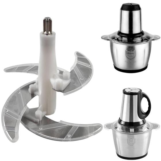 Imagem de Conjunto Lâmina Faca Eixo Picador Multiprocessador Inox 3L