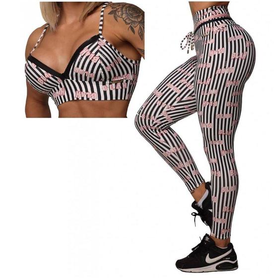 Imagem de Conjunto Legging Empina Bumbum + Top Lines Bla Bla Moving