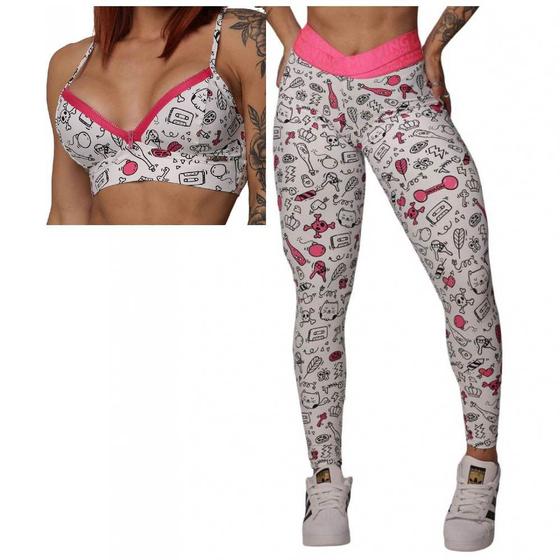 Imagem de Conjunto Legging Hit Comum + Top Cartoon Moving