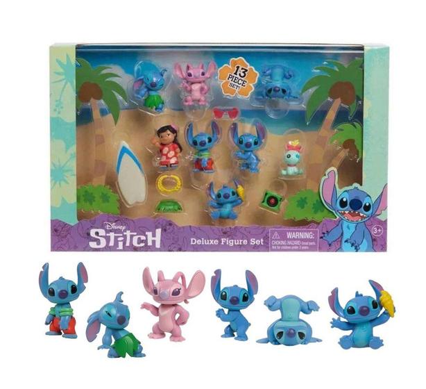 Imagem de Conjunto Lilo E Stitch 8 Bonecos Com Acessórios - Sunny