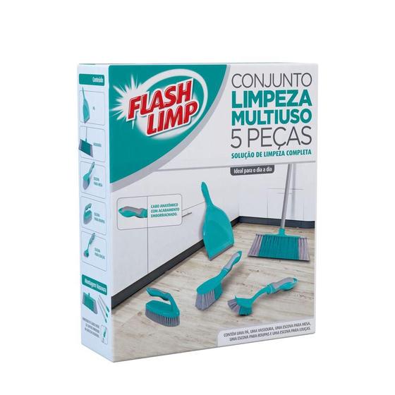Imagem de Conjunto Limpeza Multiuso 5 Peças LAV6590 - Flash Limp
