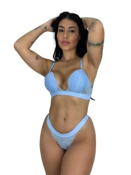 Imagem de Conjunto Lingerie com bojo Decote Profundo Eliana