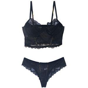 Imagem de Conjunto Lingerie Cropped Ísis de Renda sem Bojo