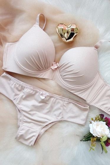 Imagem de Conjunto Lingerie  Plus size Heisig  com base de espuma em microfibra