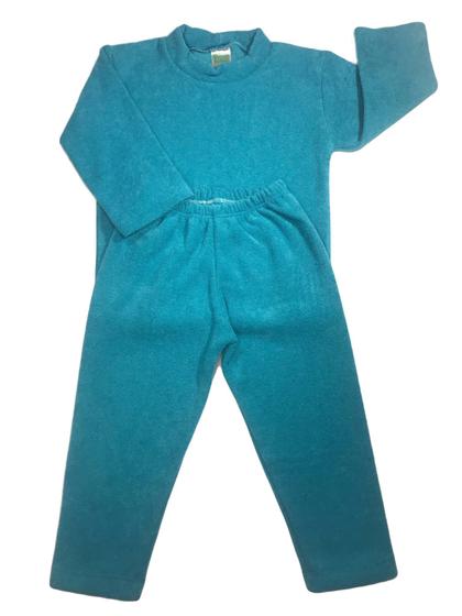 Imagem de Conjunto Longo Infantil Plusch Buckle Menino Azul Laguna