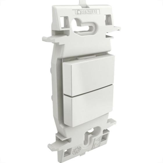 Imagem de Conjunto Lorenzetti Zuli 4X2 Branco Sem Placa(2Paralelos) Lz202