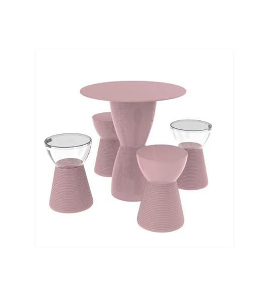 Imagem de Conjunto Lounge - Mesa com 4 Bancos