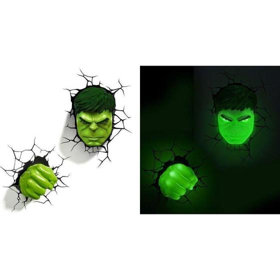 Imagem de Conjunto Luminárias 3D Light FX Hulk