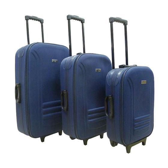Imagem de Conjunto malas de viagem Lucerna 3 Peças Swiss Move Azul Marinho