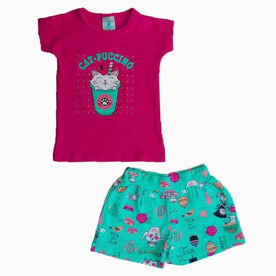 Imagem de Conjunto Manabana Shrots e Blusinha Curto Infantil Menina