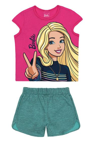 Imagem de Conjunto Manga Curta Barbie Malwee 4/8 Ref. 87624