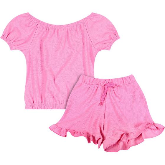 Imagem de Conjunto Manga Curta Infantil Manga Princesa Pink - Toys & Kids