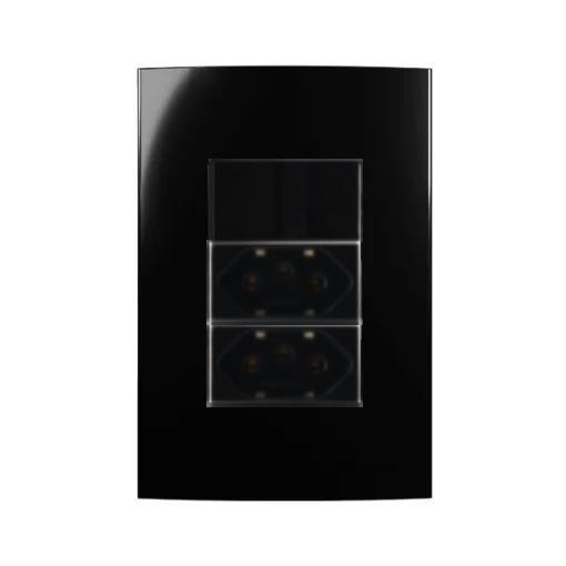 Imagem de Conjunto Margirius 4x2 2 Tomada 20A + 1 Interruptor Simples Sleek