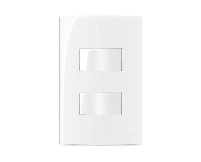 Imagem de Conjunto Margirius 4x2 Interruptor Duplo Simples 10A Sleek