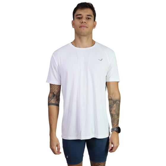 Imagem de Conjunto Masculino Para Corrida Caminhada Academia Treino Indrills Branco E Azul Petróleo