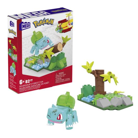 Imagem de Conjunto Mega Construx Pokémon - Floresta do Bulbasaur (82 Peças)