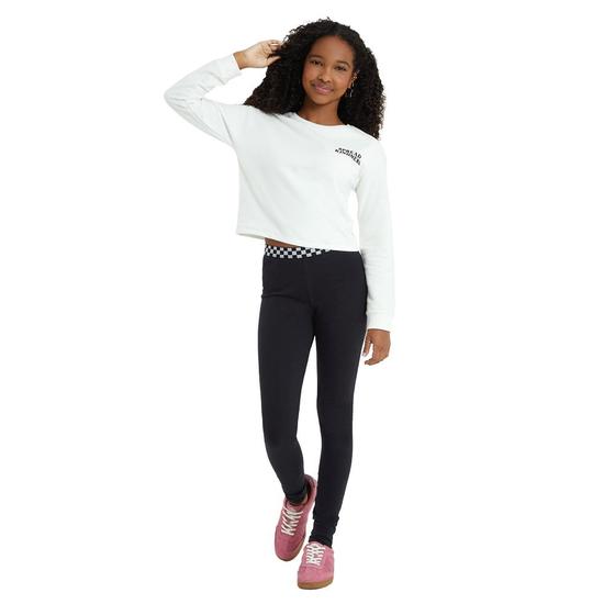 Imagem de Conjunto Menina Amora Cropped Moletom sem felpa e Legging em Cotton - Off