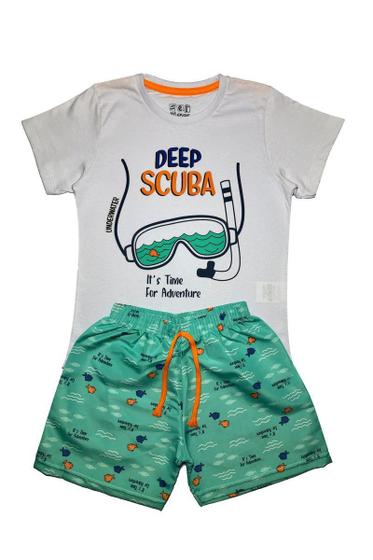 Imagem de Conjunto Menino Deep Scuba Branco Ser Menor