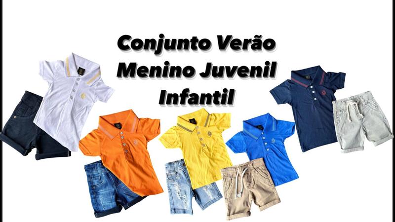 Imagem de Conjunto Menino Verão Passeio Envio Já