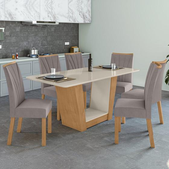 Imagem de Conjunto Mesa 170cm Apogeu com 6 Cadeiras Apogeu