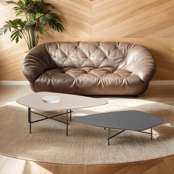 Imagem de Conjunto Mesa de Centro Formato Orgânico Capri