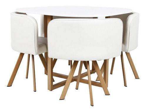 Imagem de Conjunto Mesa De Jantar + 4 Cadeiras Compact Comfort - Ibiza