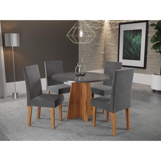 Imagem de Conjunto Mesa de Jantar Redonda Spirit com 4 Cadeiras