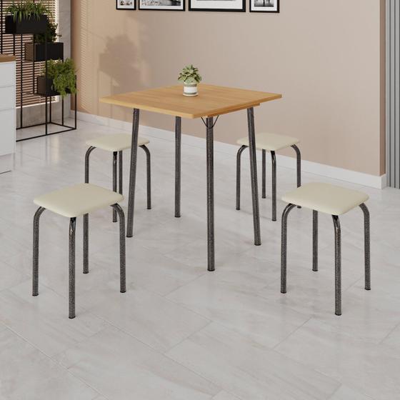 Imagem de Conjunto Mesa Dobrável com 4 Banquetas Bali
