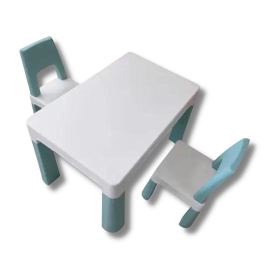 Imagem de Conjunto mesa e 2 cadeiras azul - importway