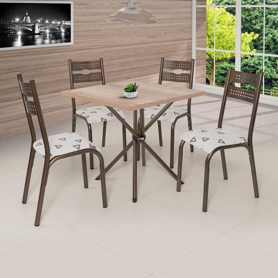 Imagem de Conjunto Mesa e 4 Cadeiras Luna Ciplafe