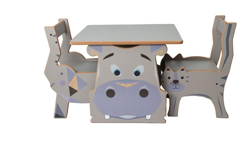 Imagem de Conjunto mesa e cadeira infantil animais