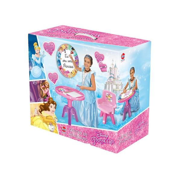 Imagem de Conjunto mesa e cadeira infantil das princesas disney