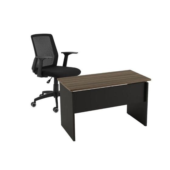Conjunto Mesa e Cadeira para Escritório/Home Office Mesa 100x74x60 cm