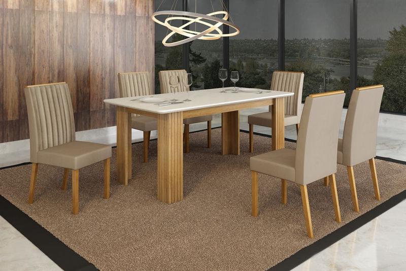 Imagem de Conjunto Mesa Mari com 6 Cadeiras Mari