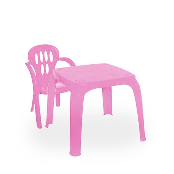 Imagem de Conjunto Mesa Mesinha Infantil Com Uma Cadeira