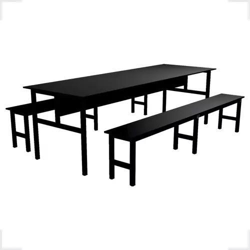 Imagem de Conjunto Mesa para Refeitório 10 Lugares com Bancos Separado 