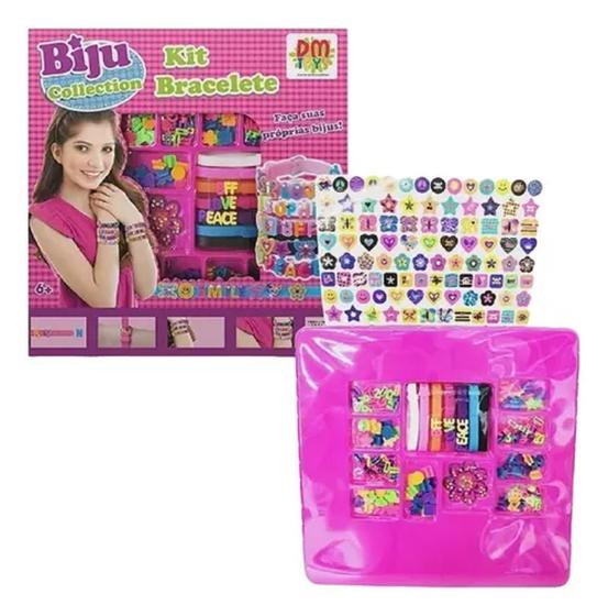 Imagem de Conjunto Miçangas Biju Collection Kit Bracelete 6312 Dmtoys