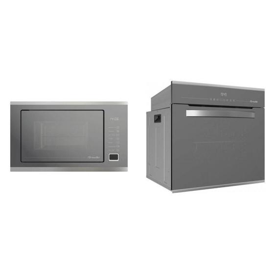 Imagem de Conjunto Micro-ondas de Embutir 25l e Forno Elétrico Digital de Embutir 68l Mueller