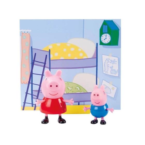 Imagem de Conjunto Mini Figuras Com Acessórios Peppa Pig e Jorge Pig Sunny