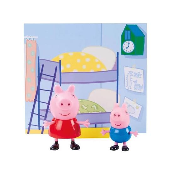 Imagem de Conjunto Mini Figuras Com Acessórios Peppa Pig E Jorge Pig