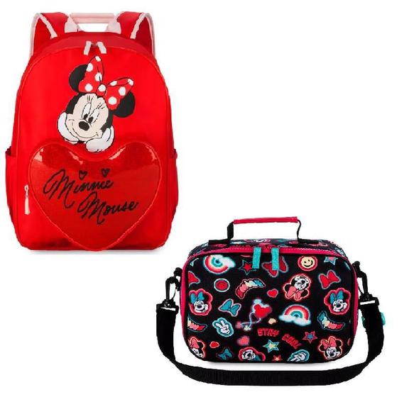 Imagem de Conjunto Mochila E Lancheira Minnie Mouse