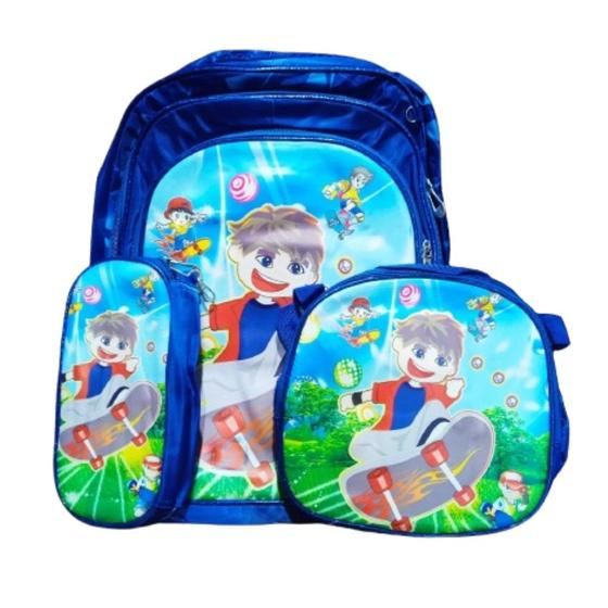 Imagem de Conjunto Mochila Infantil + Lancheira + Estojo - Yoo Lucki