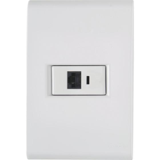 Imagem de Conjunto Modulo Tomada Rj45 Internet Linha Liz Tramontina
