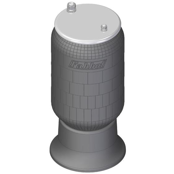 Imagem de Conjunto Mola Pneumática Suspensão Eixo - com Base Implementos HBZ