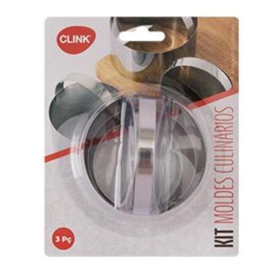 Imagem de Conjunto Molde Culinario Redondo Com 3 peças CK6159 Clink