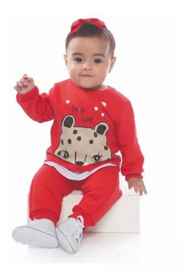 Imagem de Conjunto Moletom Baby Menina Oncinha Fofa